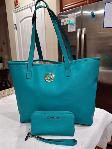 Michael Kors teal purse